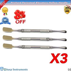 3 Pieces Prichard Periosteal Elevator Implant Sinus Lift Dental Instrument, Vet - Picture 1 of 10