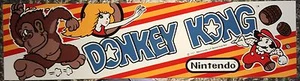 Donkey Kong Arcade Marquee 22.45" x 5.8" - Picture 1 of 4