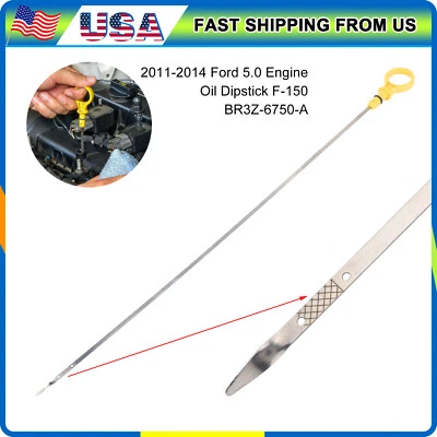 For 2011-2014 Ford Mustang F-150 5.0L Engine Oil Level Dipstick V8 BR3Z-6750-A - Image 1 of 4