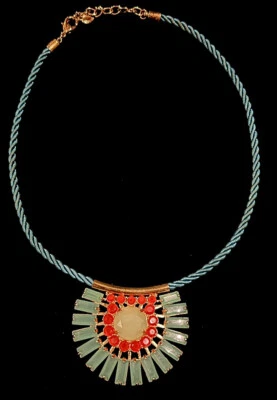 "Collar Carolee Nassau Nights Pave Stone Baquette 16"" X454" Foto 1 de 3