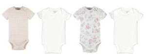 Gerber Carters Newborn Baby Girl Multicolor Short Sleeve Lot 4 Onesies Set NB - Bild 1 von 4