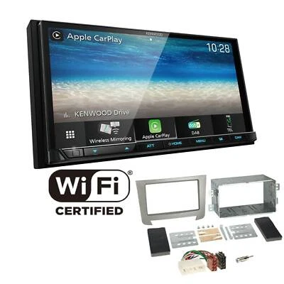 Kenwood Radio WiFi CarPlay Android Auto  für Ssangyong Rexton II ab 2013 silber - Bild 1 von 4