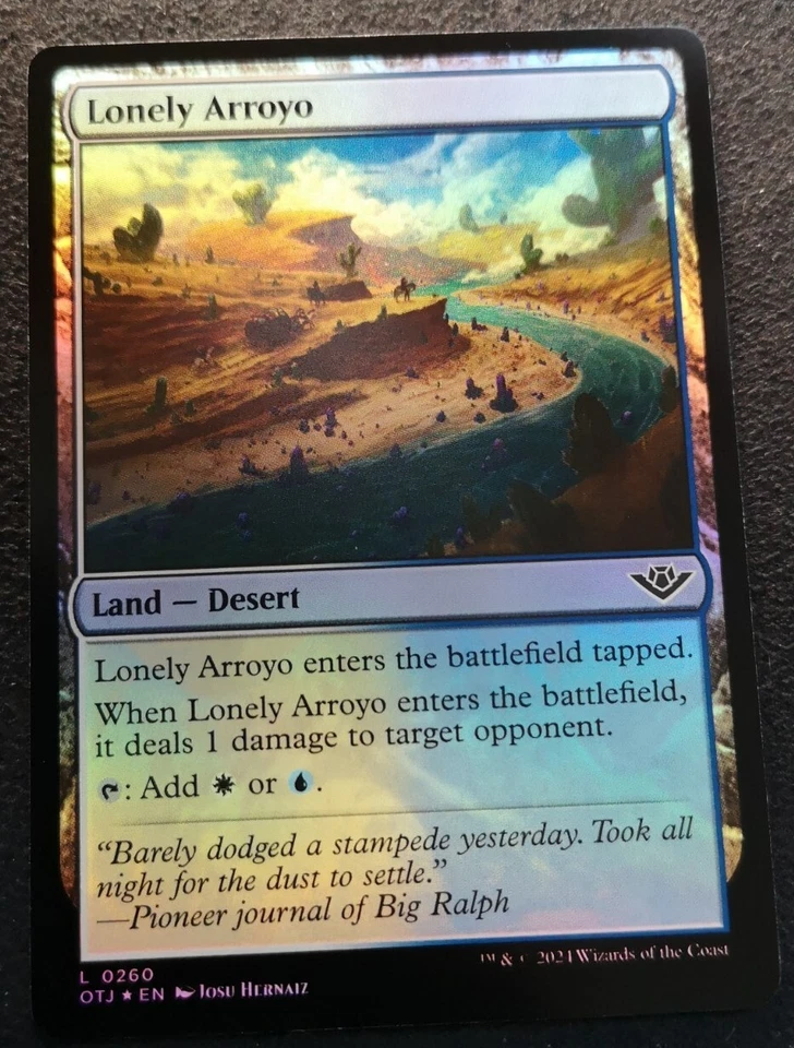 Lonely Arroyo - Foil - OTJ - MTG - NM  Unplayed - EN - 0260 - Image 1 of 1