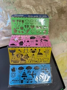 Neu versiegelt KKOOMIM koreanische Schablonen Tracer Lineale 4 im Paket - Bild 1 von 3