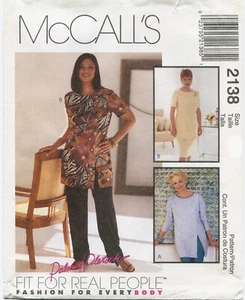 McCalls 2138 Tunic Pants Skirt Misses Sewing Pattern Uncut - Picture 1 of 2