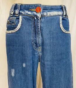 Just Cavalli Soft Denim Bootcut Jeans Size 24 (S-M) Casual Holiday Party - Picture 1 of 12