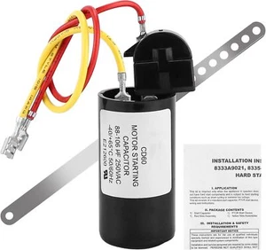 8333A9021 Air Conditioner Hard Start Kit AC Kit,Start the Black - Foto 1 di 6