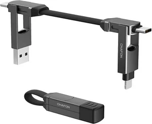 5 in 1 Multi Ladekabel Kurz Magnet Schlüsselanhänger USB Handy Ladekabel - Bild 1 von 7