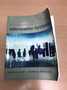 Fundamentals of Information Systems 9th edition by Stair & Reynolds - Picture 1 of 2