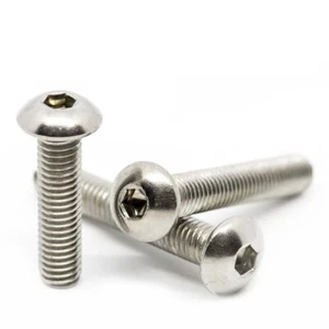 M1.6 M2 - M16 Socket Button Screws - Dome Head - Hex Allen Bolts - A2 Stainless - Picture 1 of 5