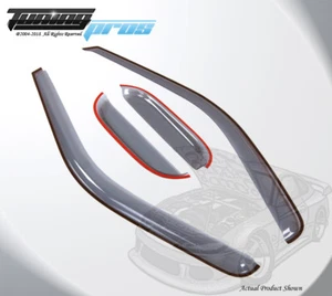 Light Gray Rain Visor Deflector 4pcs Out Channel Ford F-250 Extended Cab 1999-16 - Picture 1 of 4