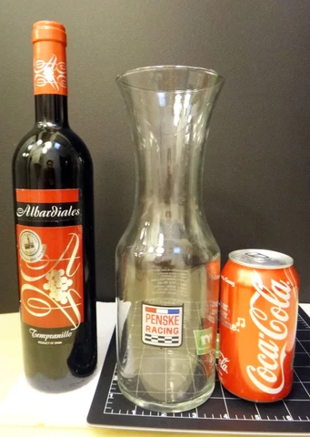 Penske Racing vtg wine flask glass bottle car indy rick mears al unser tom sneva Cover