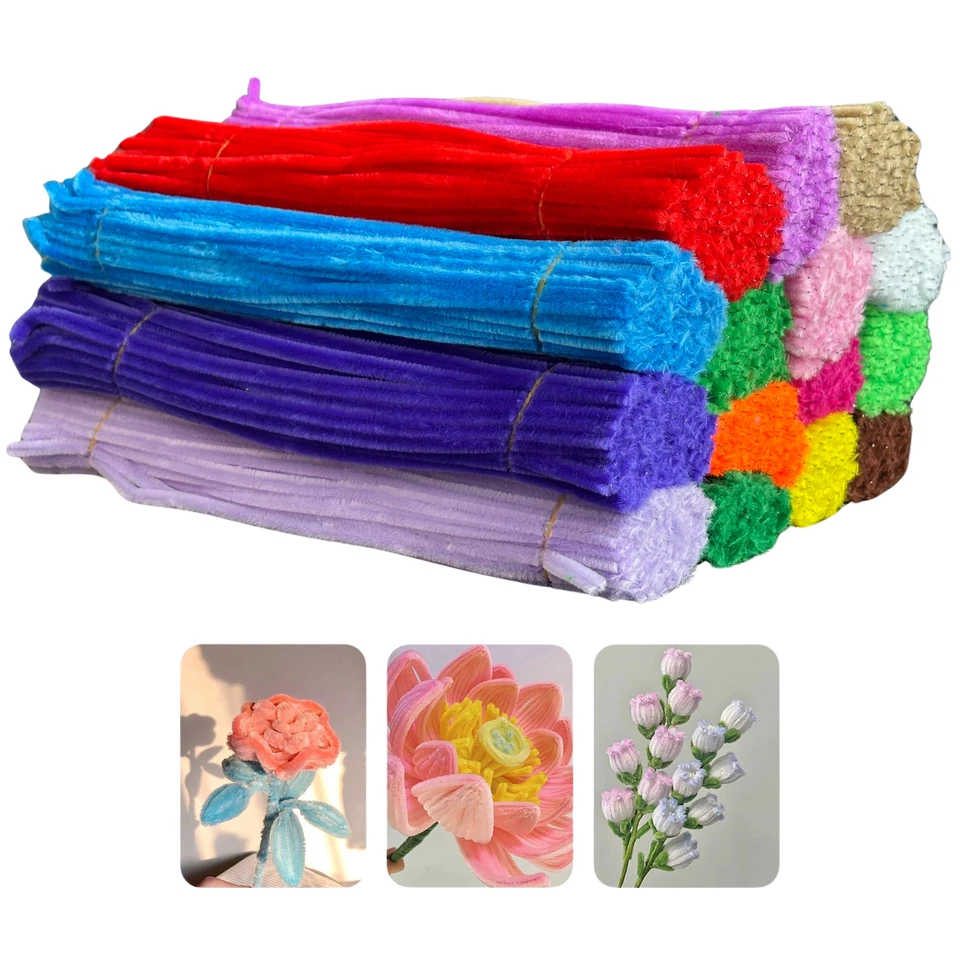 Pfeifenreiniger 30cm Pfeifenputzer Ø 5mm Biegeplüsch Chenilledraht Basteldraht - Bild 1 von 3