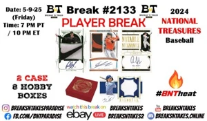 BRUCE SUTTER 2024 National Treasures Baseball 2 CASE 8 BOX Break #2133 - Picture 1 of 1