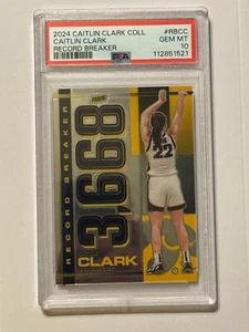 2024 PANINI CLARK COLLECTION RECORD BREAKER #RBCC CAITLIN CLARK PSA 10 Gem ๐๐ - Picture 1 of 2