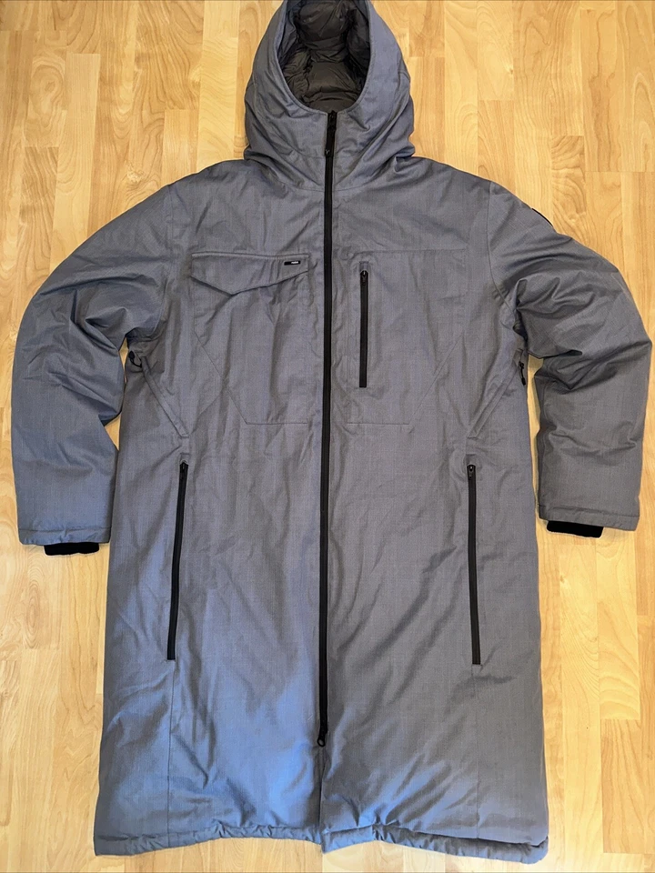 Chaqueta Parka Utilitaria Nobis Of Canada KANE Para Hombre Gris Talla 3XL Larga Con Capucha $1295 Ret Foto 1 de 4