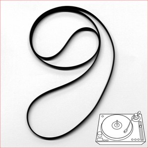 Courroie Plate Pour Platine Disque Sanyo TP728, TP747, TP770SA, TP808 – Aswo – Neuve
