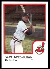 1986 ProCards Waterloo Indians Dave Bresnahan Waterloo Indians #4