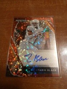 2021 Panini Prizm Draft Picks TARIK BLACK Red Pulsar Autograph #D 4/25 Texas