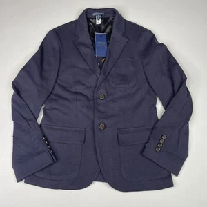 Polo Ralph Lauren Boys Size 12 Navy Suit Blazer Jacket - Picture 1 of 11