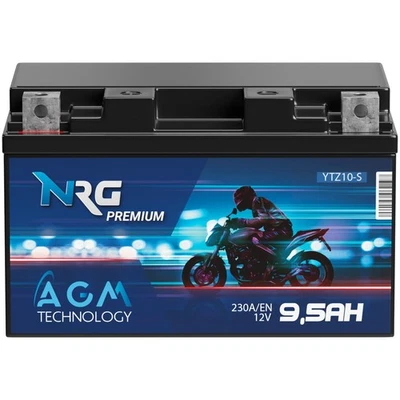 NRG YTZ10-S AGM Motorradbatterie 9,5Ah 12V CTZ10-S GTZ10-S 50922 YTZ10S 50901 - Bild 1 von 4