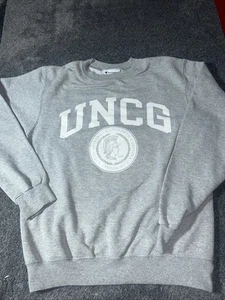 Vintage UNCG Champion Fleece Sweatshirt Size Small University Of NC Greensboro - Picture 1 of 7