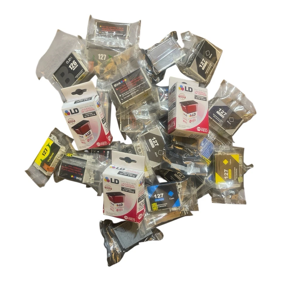 Lote de 29 Cartuchos de Tinta para Epson y Más | Genuinos y Compatibles | ¡Gran Valor! Foto 1 de 2