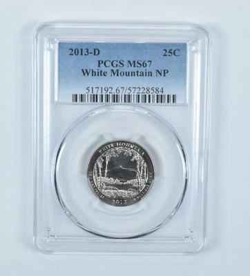 2013-D Washington Quarter ATB White Mountain MS67 PCGS *0072 - Image 1 of 4