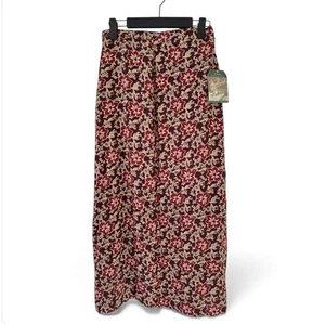 Maxi gonna vintage Woolrich floreale taglia 10 uvetta autunno boho cottagecore Y2K - Foto 1 di 14
