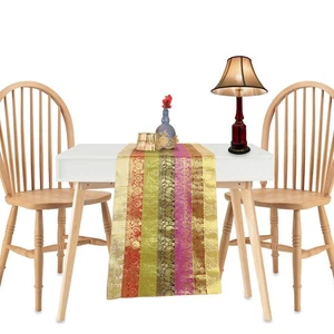 Mehrfarbig - Handgefertigter Tischläufer (Indien) - 14 x 84 Zoll - Bild 1 von 2