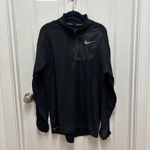 NIKE THERMA SPHERE 3.0 ELEMENT DRI FIT RUNNING HALF ZIP TOP SZ Large CU6087-010 - Picture 1 of 9