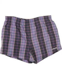 ADIDAS Mens Swimming Shorts XL Purple Check Polyamide AY08 - Picture 1 of 3