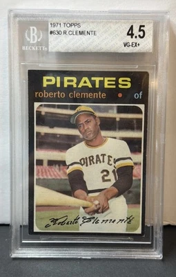 1971 Topps #630 Roberto Clemente BVG 4.5 Pittsburg Pirates HOF WSMVP 3000H MVP - Image 1 of 2