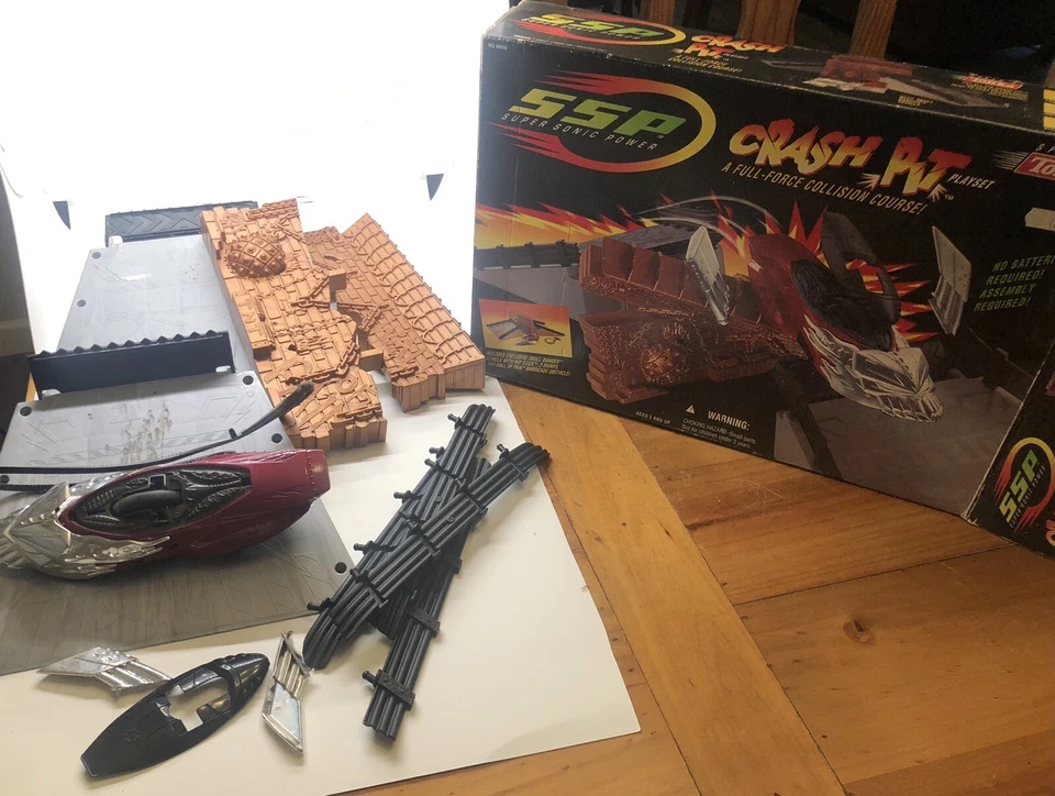 SSP Kenner Tonka Crash Pit With Vehicle 1996 Skull Banger Vintage - Image 1 of 4