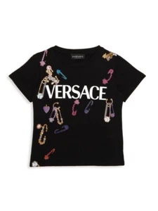VERSACE Little Kid's & Kid's St. Logo Pins Graphic T Shirt size 4T - Picture 1 of 2
