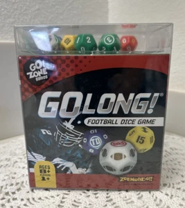 Go Long Football Dice Game Go! Zone Games Travel Ages 8+ NIB Sealed Zobmondo!! - Picture 1 of 6