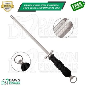 Kitchen Honing Steel Rod Home & Chiefs Cutlery Blade Sharpening Stick German Gr - Picture 1 of 8