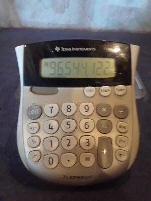 Texas Instruments TI1795SV TI-1795SV Minidesk Calculator, 8-Digit LCD - Image 1 of 4
