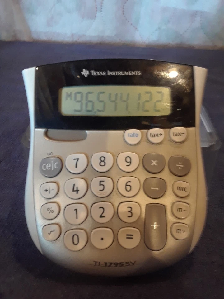Texas Instruments TI1795SV TI-1795SV Minidesk Calculator, 8-Digit LCD - Image 1 of 4