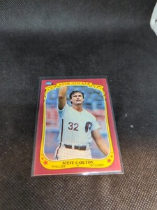1986 FLEER BASEBALL STICKER STEVE CARLTON #21 PHILADELPHIA PHILLIES