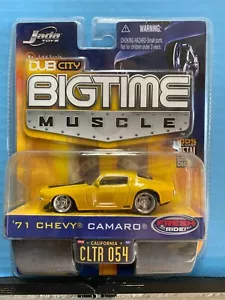 1/64 Jada Big Time Muscle 1971 Chevrolet Camaro Resto Mod Yellow & Black Stripes - Bild 1 von 2
