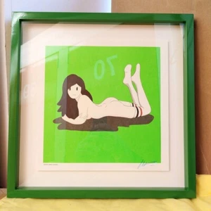 Takeru Amano handsignierter Offsetdruck gerahmt TAKERU AMANO - Bild 1 von 2