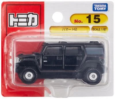 Takara Tomy Tomica n.15 Hummer H2 (blister) mini auto giocattolo età 3+ nuovo JP - Immagine 1 di 4