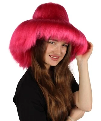 Adult Unisex White Furry Bucket Hat Cosplay Accessory | HA-039 - Image 1 of 4