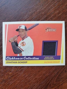 2016 Topps Heritage Clubhouse Collection Relics #CCRJS Jonathan Schoop - Picture 1 of 6
