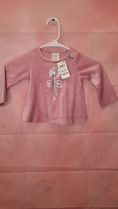 First Impressions Baby Girl's Bow Check Peplum T-Shirt White Size 12 Months - Picture 1 of 5