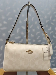 NWT COACH Nolita 19 Shoulder Bag Versatile Handbag Purse Chalk White CS442 - Picture 1 of 6