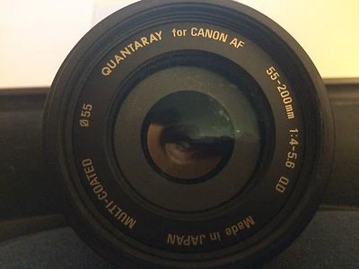 Quantaray 55-200mm F/4-5.6 AF LD Macro Lens for Canon Mount - Image 1 of 2