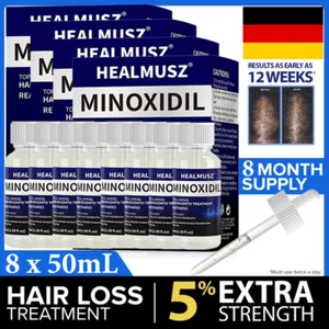 8-Monats-Vorrat Extra Stärke MINOXIDI 5% Serum Haarwachstum FÜR MÄNNER 8*50ML DE - Bild 1 von 18