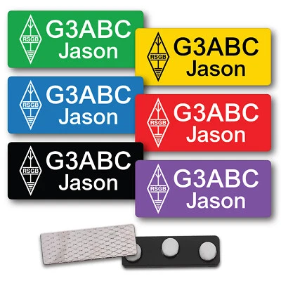 STONE MELON Radio Callsign Badge Name Call Sign ID Amateur Radio Ham Magnet Pin HF Operator